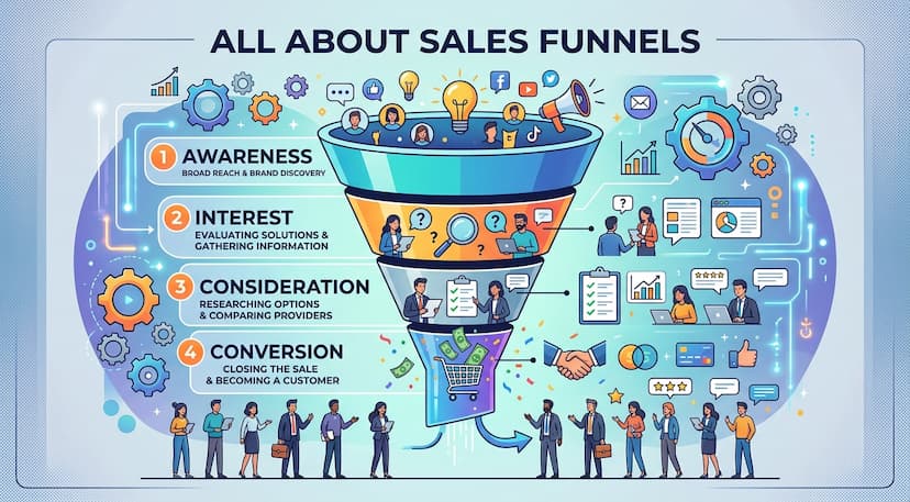 What Is a Sales Funnel? The 5 Stages Explained