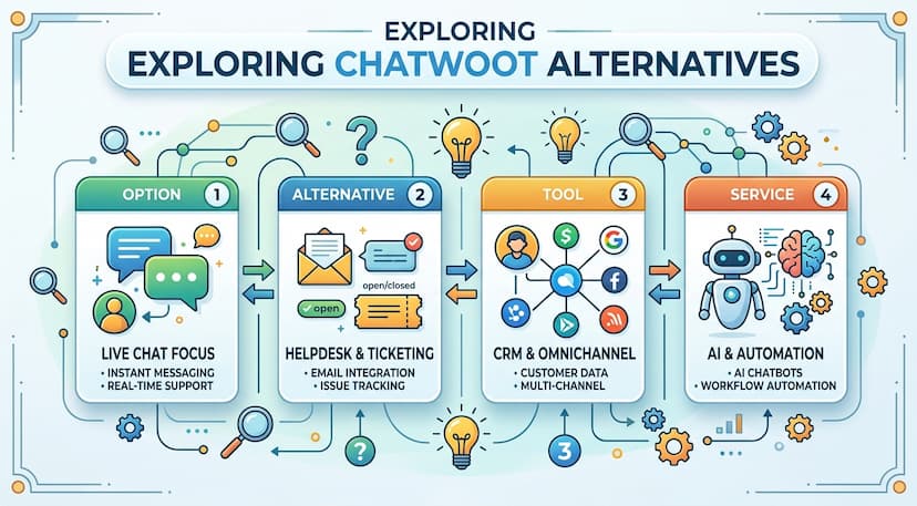 25 Chatwoot Alternatives: Open Source and Hosted (2026)