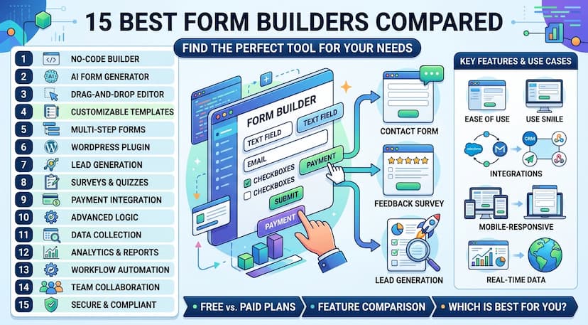 The Best Form Builder Tools for 2026: 15 Compared