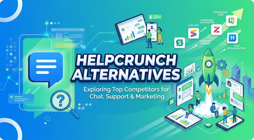 27 Best HelpCrunch Alternatives in 2026: Chat + Email + AI