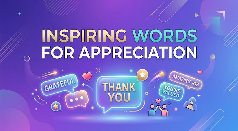 Words of Appreciation: Messages for Work and Customers