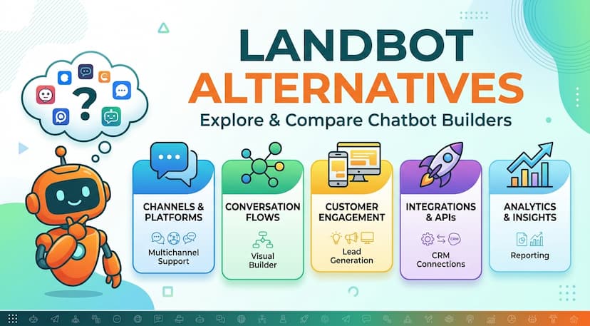 25 Best Landbot Alternatives in 2026: No-Code Chatbots