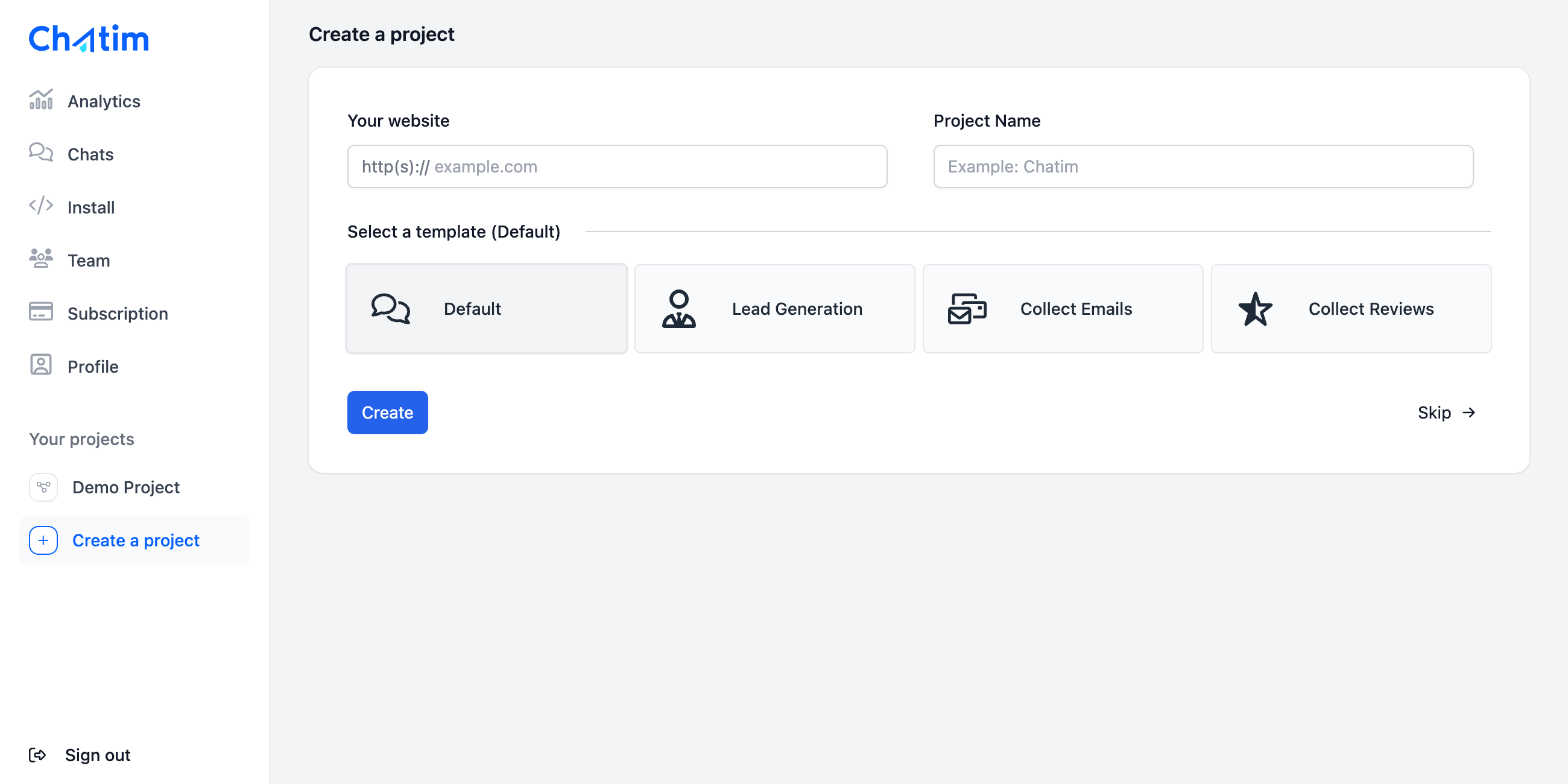 Templates and integrations