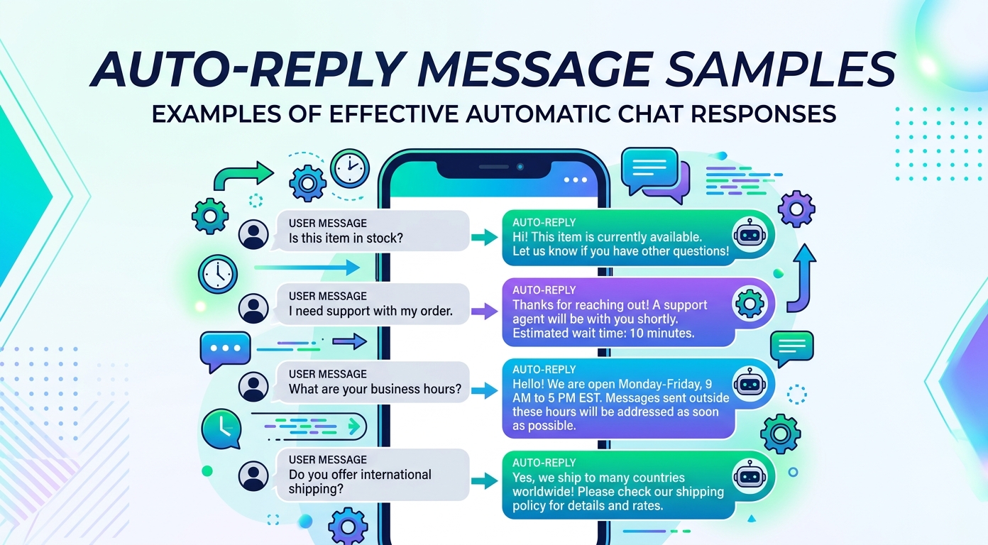 24 Auto-Reply Message Samples for Every Channel (2026)